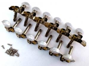 12 STRING GUITAR MACHINE HEADS PEARLOID BUTTON SLOTTED HEADSTOCK